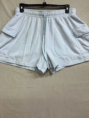 Wild Fable Womens Cargo Shorts XXL White Drawstring Lounge Cotton Blend